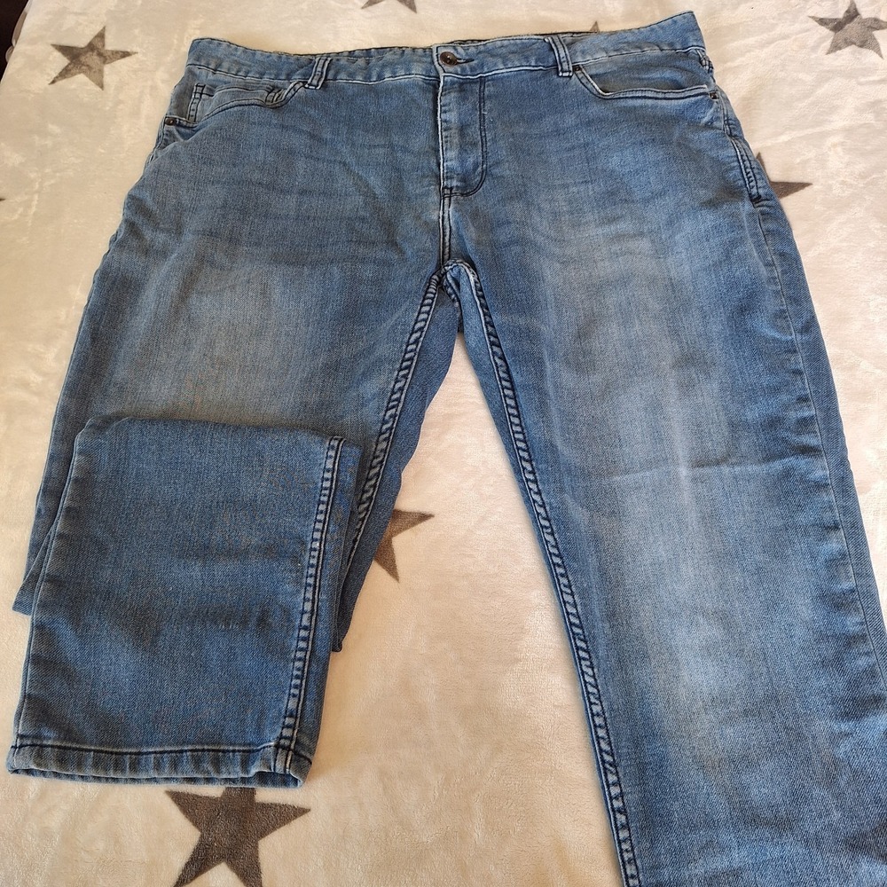 Union Sea Wa Men's Size 40/30.5 Jeans Light Blue Stretch Denim Comfort Quality